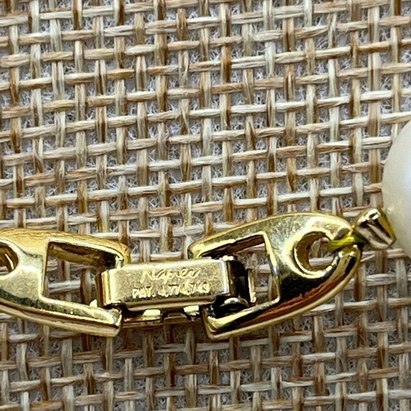 Vintage Napier Pearl Necklace Genuine Pink Rose Quartz, Vintage Napier 24” - Picture 10 of 12